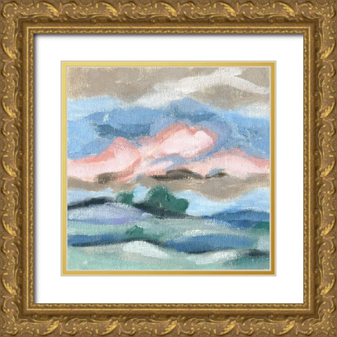 Distant Sky II Gold Ornate Wood Framed Art Print with Double Matting by Wang, Melissa