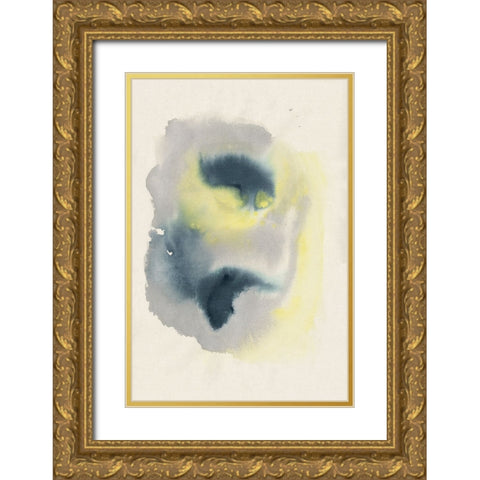 Sulphur Sapphire I Gold Ornate Wood Framed Art Print with Double Matting by Lam, Vanna