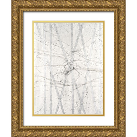 Pewter Forrest II Gold Ornate Wood Framed Art Print with Double Matting by Lam, Vanna