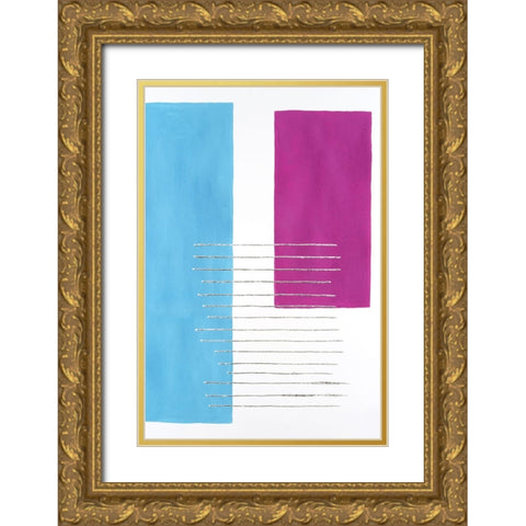 Modulation I Gold Ornate Wood Framed Art Print with Double Matting by Willett, Michael