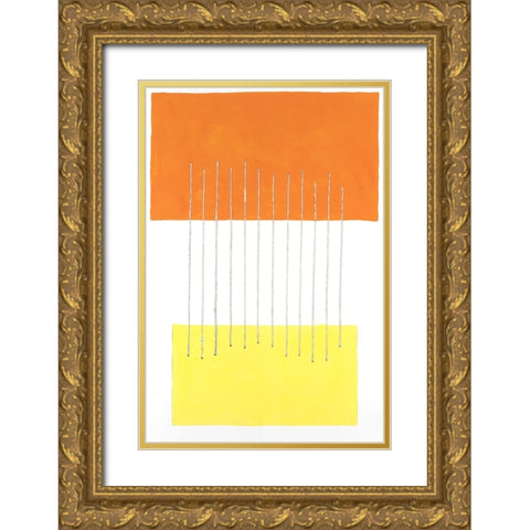Modulation III Gold Ornate Wood Framed Art Print with Double Matting by Willett, Michael