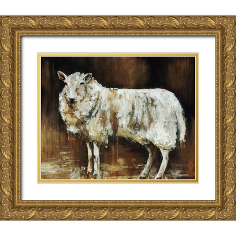 Have Ewe Any Wool Gold Ornate Wood Framed Art Print with Double Matting by Edmunds, Sydney