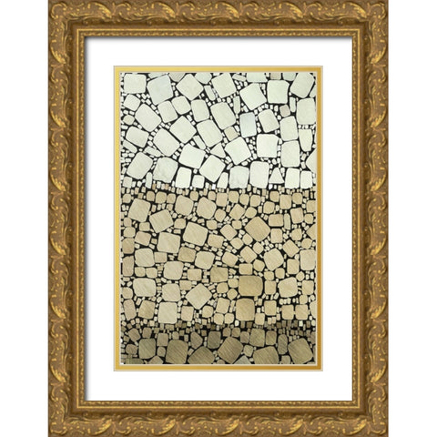 Bedrock II Gold Ornate Wood Framed Art Print with Double Matting by Saunders, Alonzo