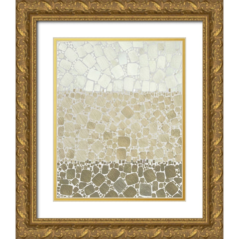 Bedrock III Gold Ornate Wood Framed Art Print with Double Matting by Saunders, Alonzo