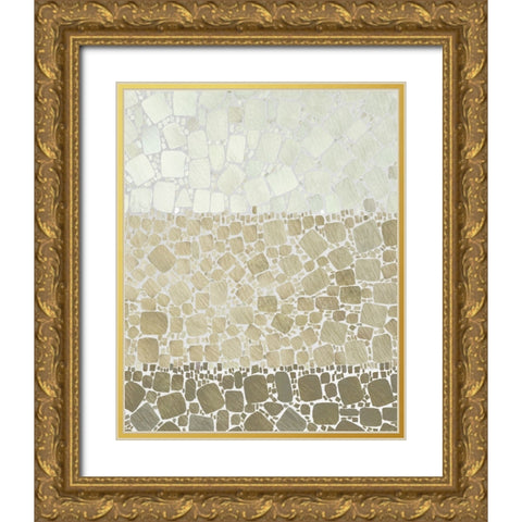 Bedrock IV Gold Ornate Wood Framed Art Print with Double Matting by Saunders, Alonzo