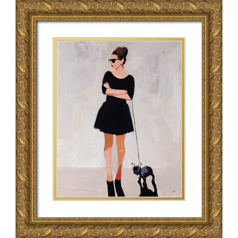 Frenchy Gold Ornate Wood Framed Art Print with Double Matting by Rabo, Clayton