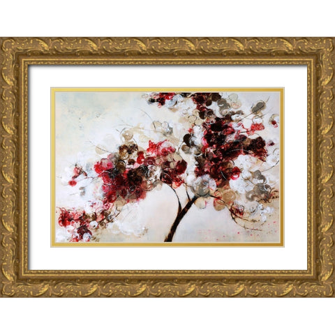 Sugarplum Gold Ornate Wood Framed Art Print with Double Matting by Taylor, Kari