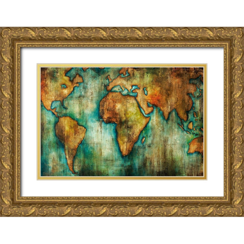 Quest Gold Ornate Wood Framed Art Print with Double Matting by Edmunds, Sydney