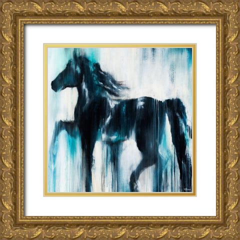 Vivacious Gold Ornate Wood Framed Art Print with Double Matting by Drotar, Rikki