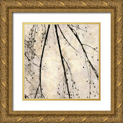 Winter Branches II Gold Ornate Wood Framed Art Print with Double Matting by Saunders, Alonzo