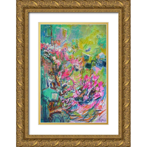 Garden of Light  I Gold Ornate Wood Framed Art Print with Double Matting by Fagan, Dorothy