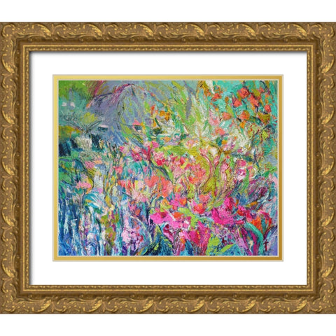 Garden of Light  III Gold Ornate Wood Framed Art Print with Double Matting by Fagan, Dorothy