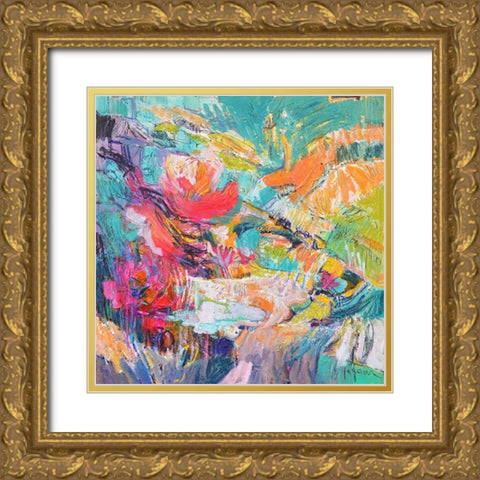 Will O Wisp I Gold Ornate Wood Framed Art Print with Double Matting by Fagan, Dorothy