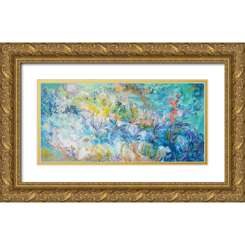 Ever Deeply III Gold Ornate Wood Framed Art Print with Double Matting by Fagan, Dorothy