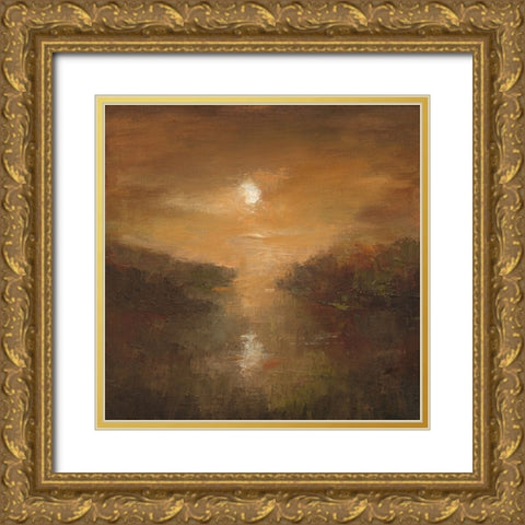 Early Rising Gold Ornate Wood Framed Art Print with Double Matting by Finch, Sheila