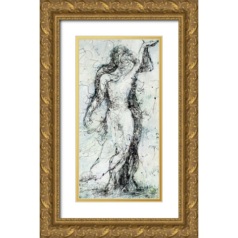 Inseparable Gold Ornate Wood Framed Art Print with Double Matting by Drotar, Rikki