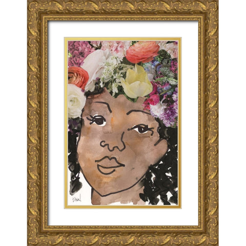Sisters  II Gold Ornate Wood Framed Art Print with Double Matting by Dixon, Samuel