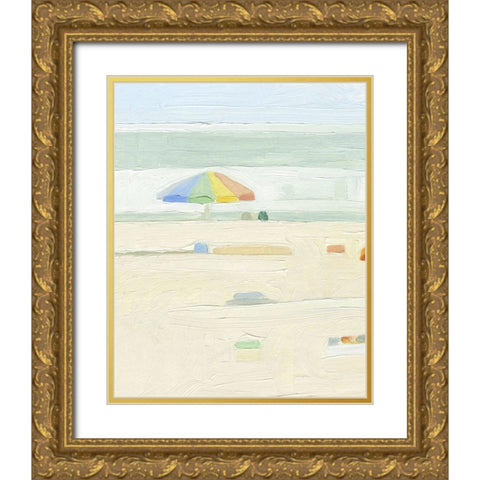 Abstract Umbrella I Gold Ornate Wood Framed Art Print with Double Matting by Caroline, Emma