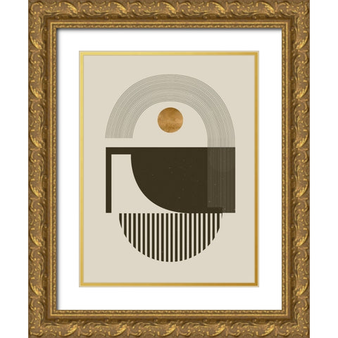 Custom Unknown Space I Gold Ornate Wood Framed Art Print with Double Matting by Wang, Melissa