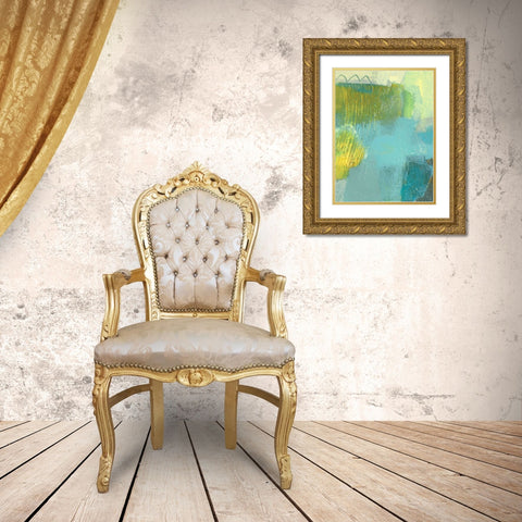 Cor IV Gold Ornate Wood Framed Art Print with Double Matting by Jachimiec, Sue