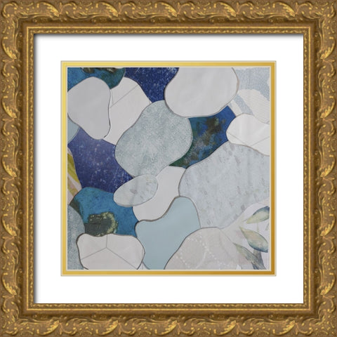 Koi Fish Pond I Gold Ornate Wood Framed Art Print with Double Matting by Good, Coco