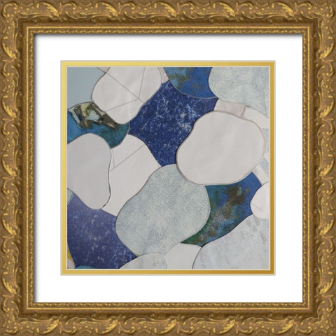 Koi Fish Pond II Gold Ornate Wood Framed Art Print with Double Matting by Good, Coco