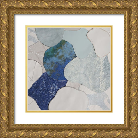 Koi Fish Pond III Gold Ornate Wood Framed Art Print with Double Matting by Good, Coco