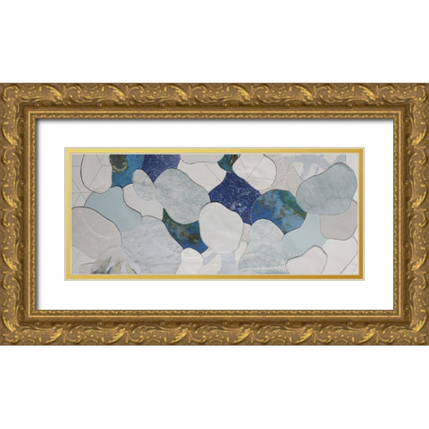 Koi Fish Pond V Gold Ornate Wood Framed Art Print with Double Matting by Good, Coco