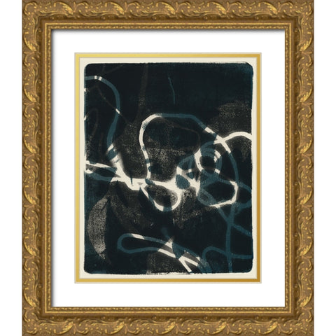 Shifting Shadows II Gold Ornate Wood Framed Art Print with Double Matting by Barnes, Victoria