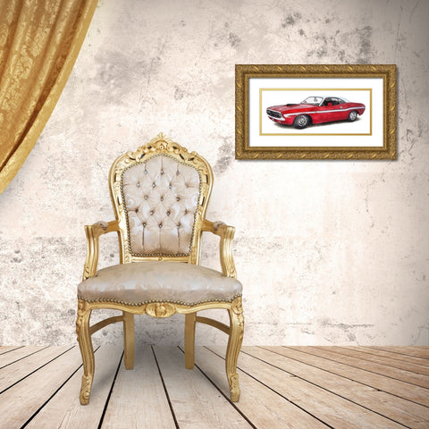 Classic Car III Gold Ornate Wood Framed Art Print with Double Matting by Saunders, Alonzo