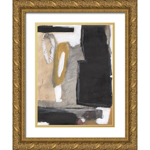 Bold Impressions II Gold Ornate Wood Framed Art Print with Double Matting by Fuchs, Jodi
