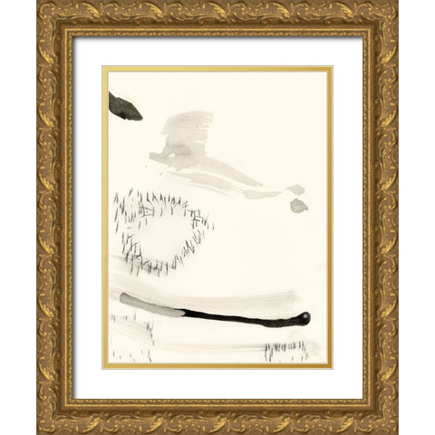 Matchstick Minimals II Gold Ornate Wood Framed Art Print with Double Matting by Fuchs, Jodi