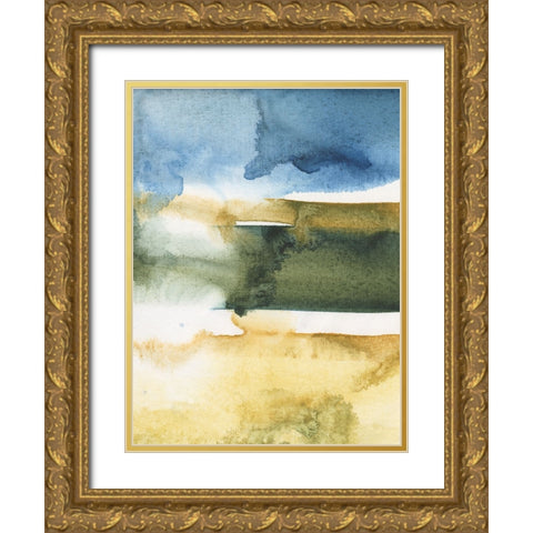 Arriving Ashore I Gold Ornate Wood Framed Art Print with Double Matting by Combs, Joyce