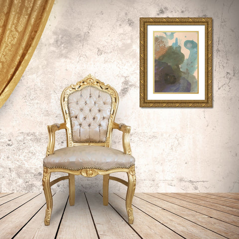 Soft Emotions II Gold Ornate Wood Framed Art Print with Double Matting by Combs, Joyce