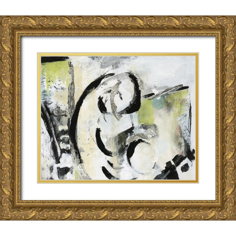 Creative Rhythms I Gold Ornate Wood Framed Art Print with Double Matting by Combs, Joyce