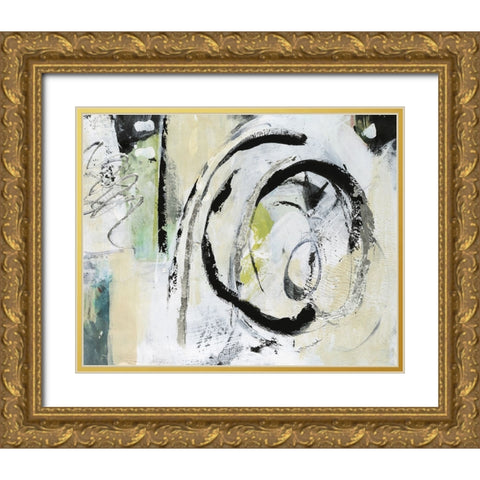 Creative Rhythms II Gold Ornate Wood Framed Art Print with Double Matting by Combs, Joyce