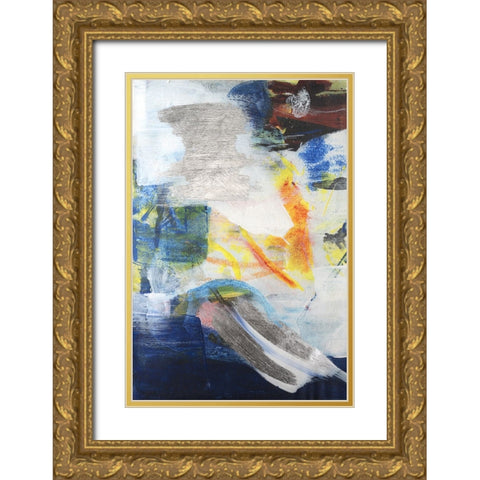 Embellished Winter Time Dreams II Gold Ornate Wood Framed Art Print with Double Matting by Combs, Joyce