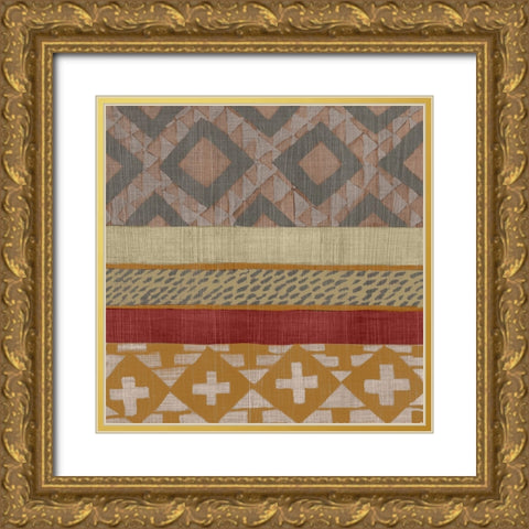 Bright Loom I Gold Ornate Wood Framed Art Print with Double Matting by Zarris, Chariklia