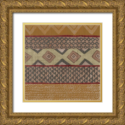 Bright Loom II Gold Ornate Wood Framed Art Print with Double Matting by Zarris, Chariklia