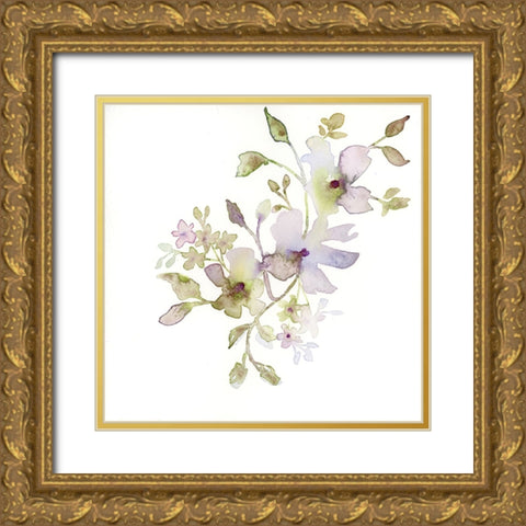 Blossoms and Roots VI Gold Ornate Wood Framed Art Print with Double Matting by Quin, Marabeth