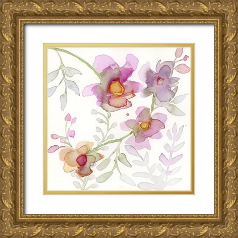 Blossoms and Roots X Gold Ornate Wood Framed Art Print with Double Matting by Quin, Marabeth