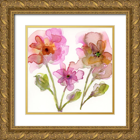 Queen Rosa II Gold Ornate Wood Framed Art Print with Double Matting by Quin, Marabeth