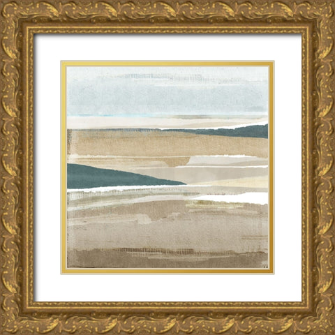 Brough Sands II Gold Ornate Wood Framed Art Print with Double Matting by Kouta, Flora