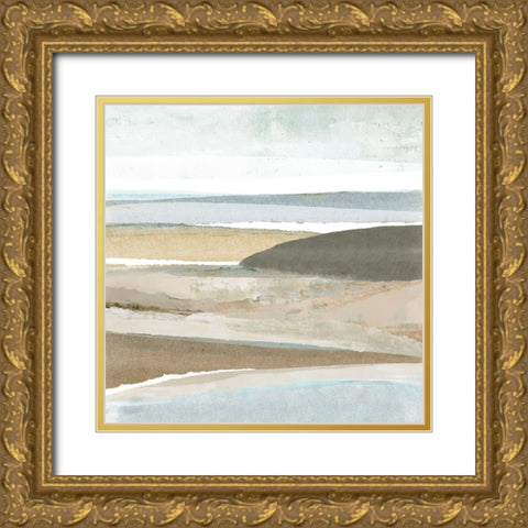 Brough Sands III Gold Ornate Wood Framed Art Print with Double Matting by Kouta, Flora