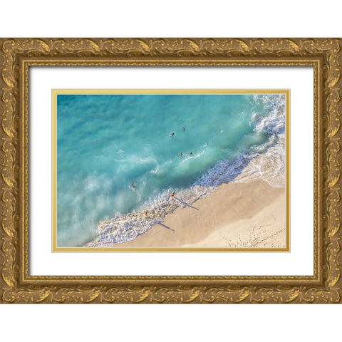 Nusa Penida Beach I Gold Ornate Wood Framed Art Print with Double Matting by Silver, Richard