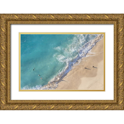 Nusa Penida Beach II Gold Ornate Wood Framed Art Print with Double Matting by Silver, Richard