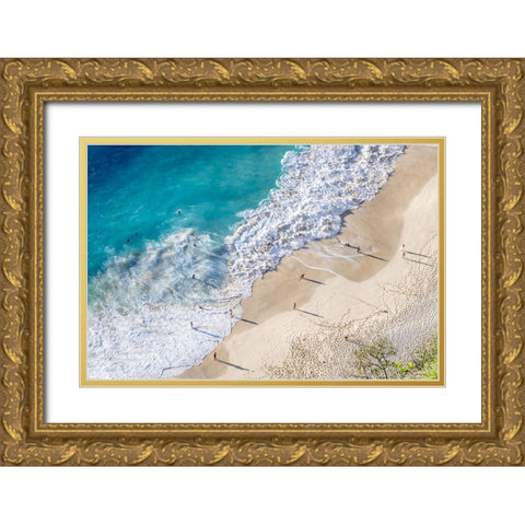 Nusa Penida Beach III Gold Ornate Wood Framed Art Print with Double Matting by Silver, Richard