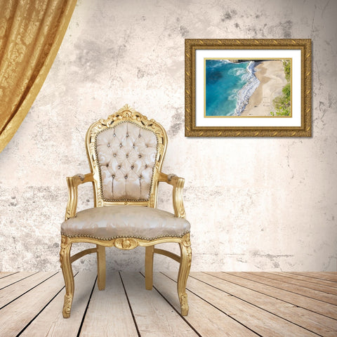 Nusa Penida Beach IV Gold Ornate Wood Framed Art Print with Double Matting by Silver, Richard