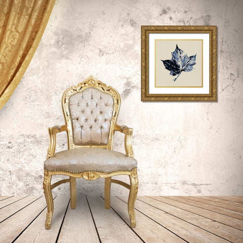 Skeleton Leaf II Gold Ornate Wood Framed Art Print with Double Matting by Smith, Karen
