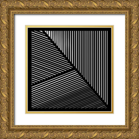 Controlled Chaos I Gold Ornate Wood Framed Art Print with Double Matting by Schlotzhauer, Jim